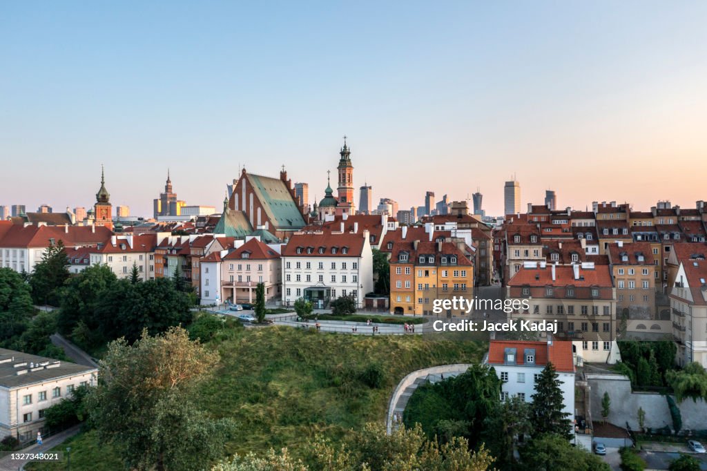 Panorama of Warsaw