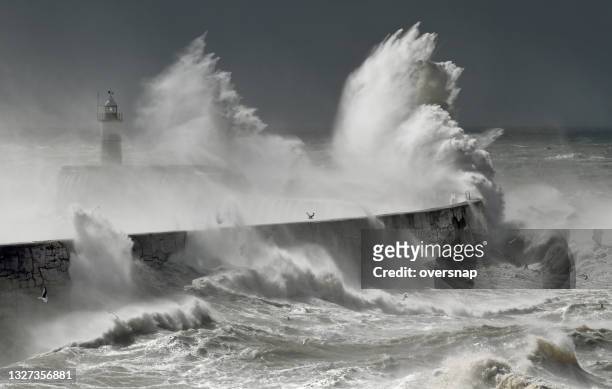 ocean storm - climate change global warming stock pictures, royalty-free photos & images