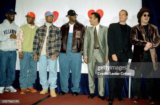 Shawn Stockman, Michael McCary, Nathan Morris and Wayne Morris of Boys II Men, Cuban American and Afro-Cuban singer and songwriter Jon Secada,...