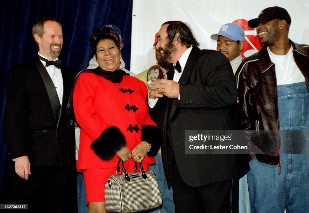 Luciano Pavarotti at MusiCares Benefit