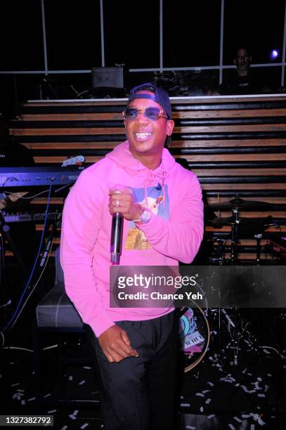 Ja Rule performs during ICONN celebration at PHD Rooftop Lounge at Dream Downtown on July 03, 2021 in New York City.
