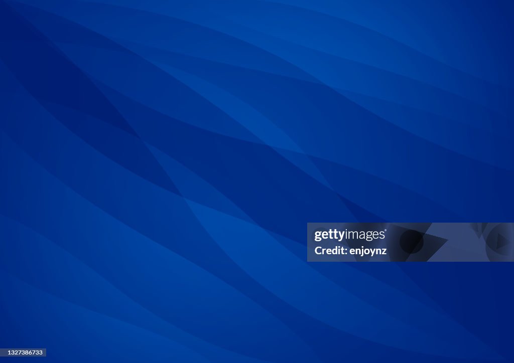 Abstract curvy blue pattern background