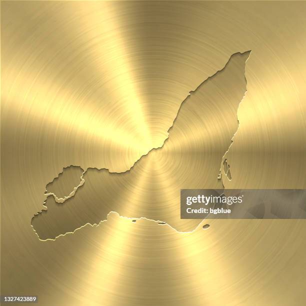 ilustraciones, imágenes clip art, dibujos animados e iconos de stock de mapa de la isla de montreal sobre fondo dorado - textura circular de metal cepillado - isla de montreal
