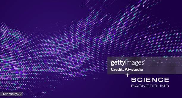 abstract hexagonal blockchain network background - material science stock illustrations