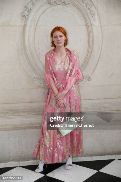 Anna Pahlavi attends the Christian Dior Haute Couture Fall/Winter 2021/2022 show as part of Paris Fashion Week on July 05, 2021 in Paris, France.