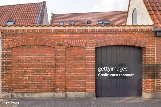walled up window - brick house stock pictures, royalty-free photos & images