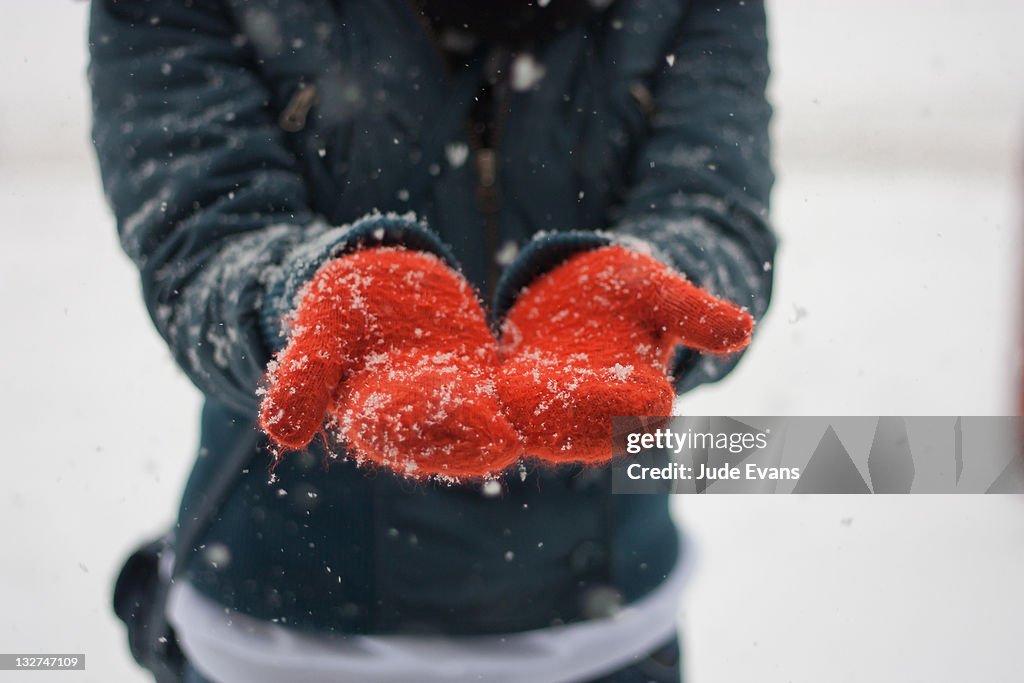 Catching snowflakes