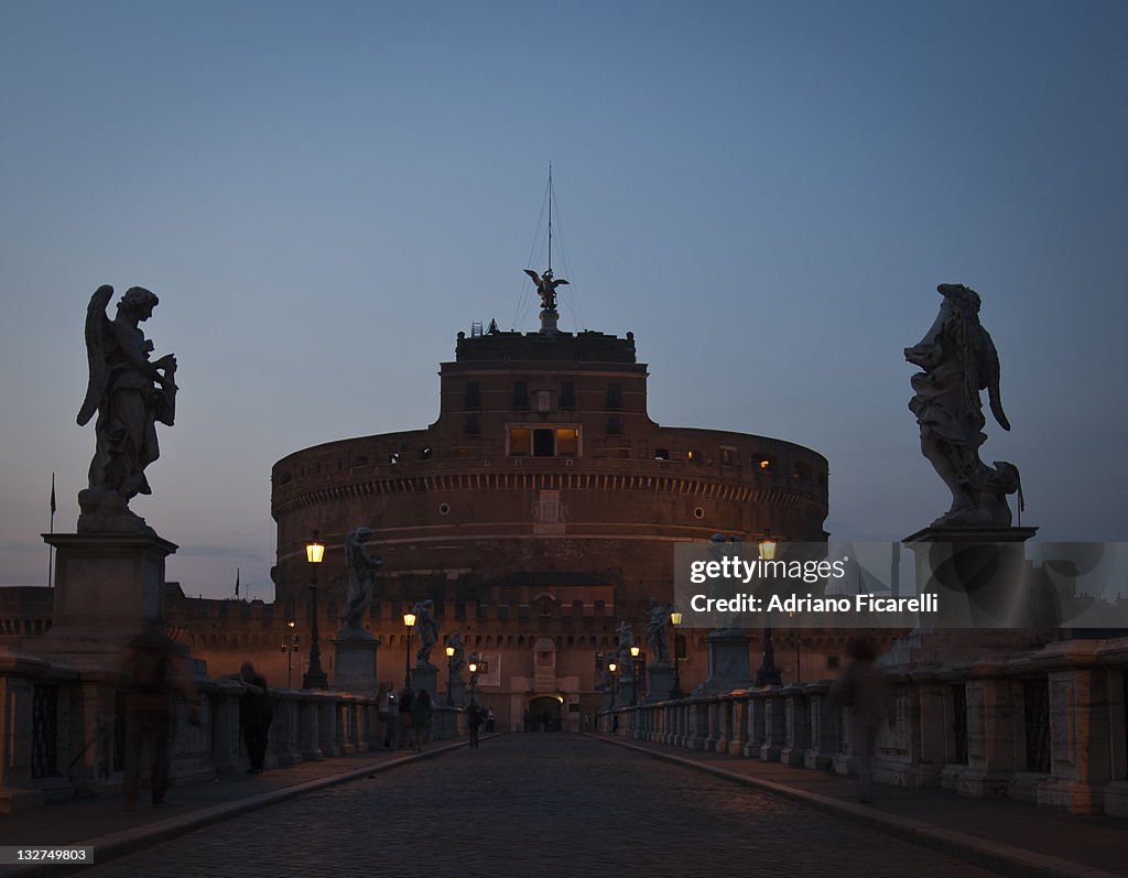 Blue hour in Castel Sant'Angelo