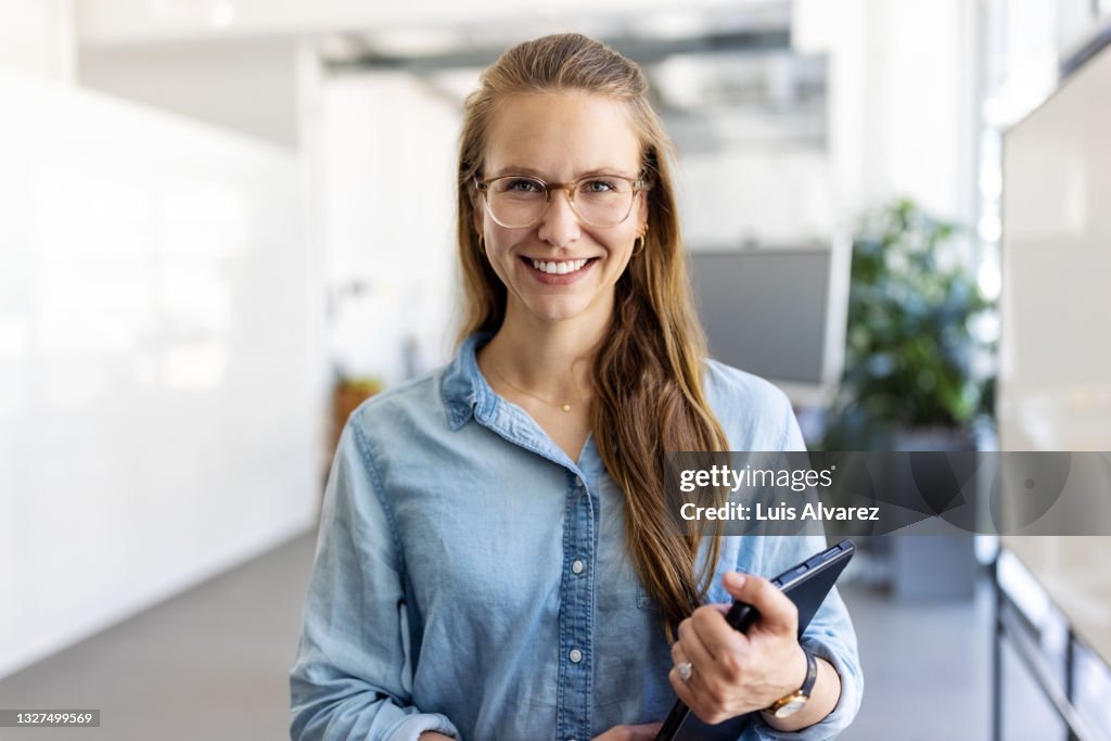 Portrait of a confident young businesswoman