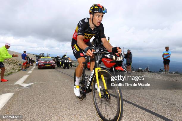 Wout Van Aert of Belgium and Team Jumbo-Visma during the 108th Tour de France 2021, Stage 11 a 198,9km km stage from Sorgues to Malaucène / Mont...