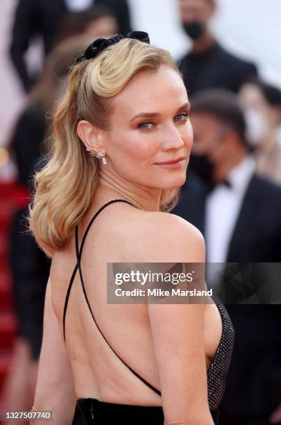 Diane Kruger attends the "Tout S'est Bien Passe " screening during the 74th annual Cannes Film Festival on July 07, 2021 in Cannes, France.