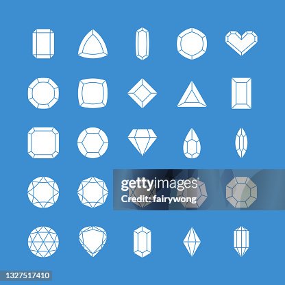 Gem vector icons Gem vector icons