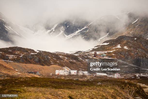 gold mine - alaska town mountains stock pictures, royalty-free photos & images