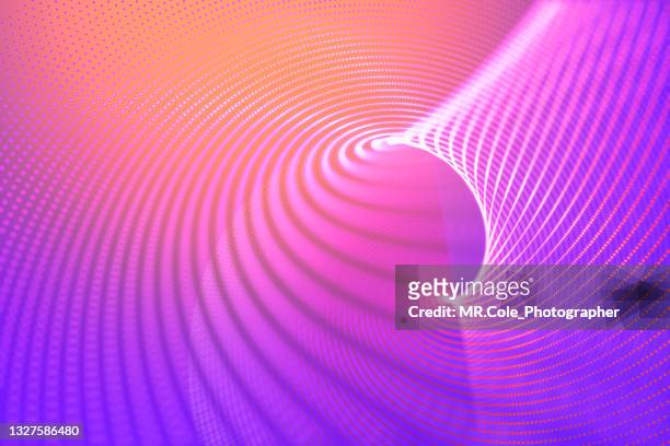 3d rendering twisted multi colored abstract background, - 3d wireframe stock-fotos und bilder
