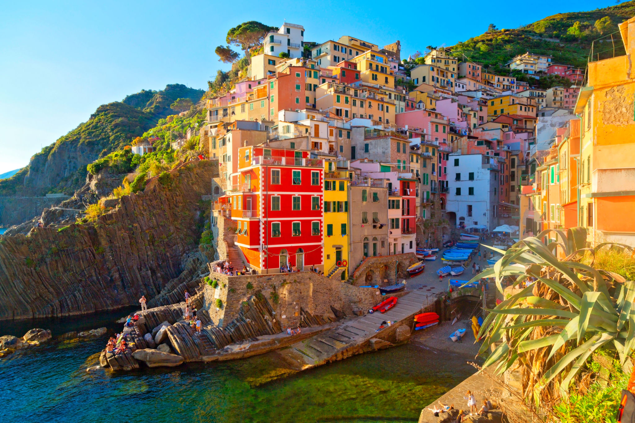 Beautiful city of Riomaggiore in the Cinque Terre, Italy Beautiful city of Riomaggiore in the Cinque Terre, Italy
