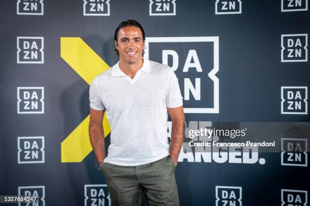 Alessandro Matri attends at DAZN "Game.Changed." Press Conference on July 08, 2021 in Milan, Italy.
