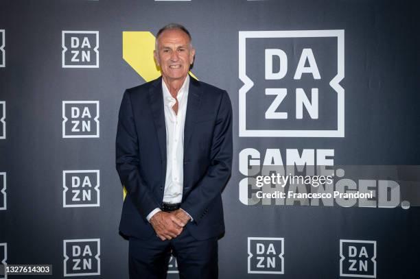 Francesco Guidolin attends at DAZN "Game.Changed." Press Conference on July 08, 2021 in Milan, Italy.