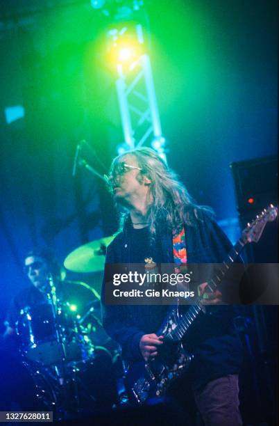 Tribute to the Stooges, Jay Mascis of Dinosaur Jr, Scott Asheton, Pukkelpop Festival, Hasselt, Belgium, 24 August 2002.