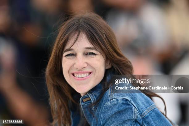 Director Charlotte Gainsbourg attends the "Jane Par Charlotte " photocall during the 74th annual Cannes Film Festival on July 08, 2021 in Cannes,...