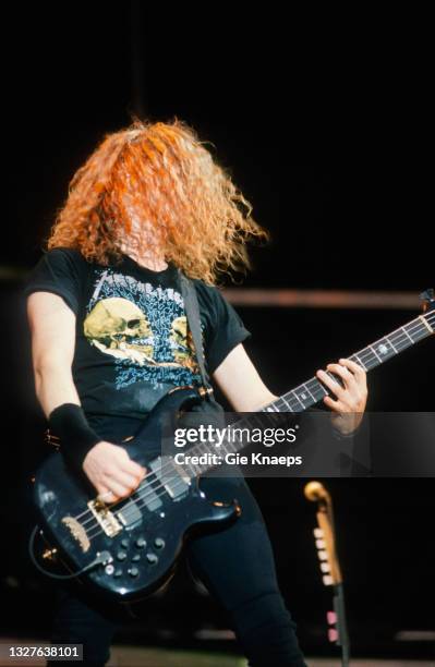 Metallica, Jason Newsted, Monsters of Rock Tour, Hasselt, Belgium, 30 August 1991.