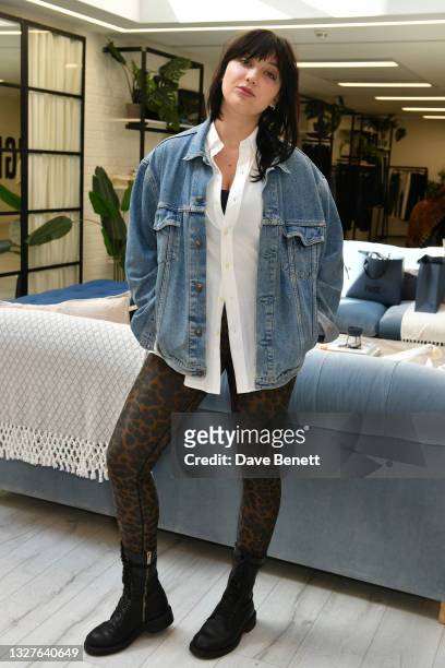 Daisy Lowe attends the PAIGE VIP Summer Event on July 08, 2021 in London, England.