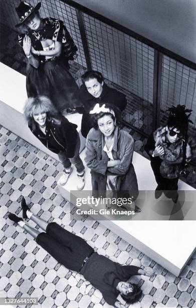 Portrait of The Belle Stars, Jennie Matthias, Miranda Joyce, Judy Parsons, Sarah Jane Owen, Lesley Shone, Stella Barker, The Ex Club, Brussel,...