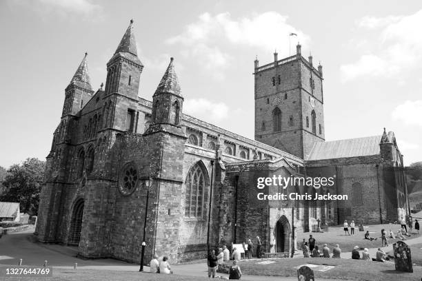 General view of St David’s Cathedral ahead of a visit by Prince Charles, Prince of Wales as he attends a service for the Centenary of the Church in...