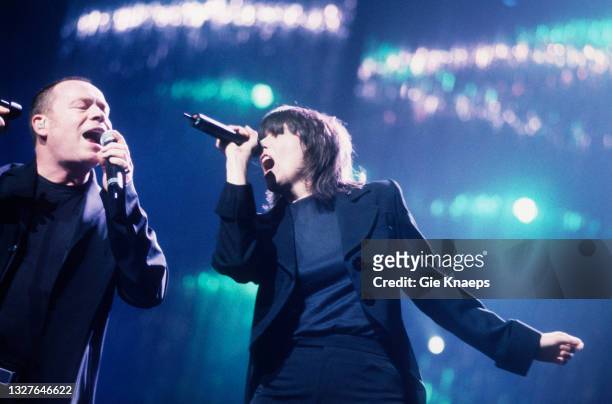Ali Campbell, Chrissie Hynde of The Pretenders, Night of the Proms, Antwerpen, Belgium, 27 October 2000.