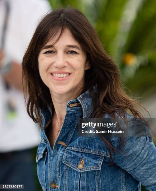 Charlotte Gainsbourg attends the "Jane Par Charlotte " photocall during the 74th annual Cannes Film Festival on July 08, 2021 in Cannes, France.