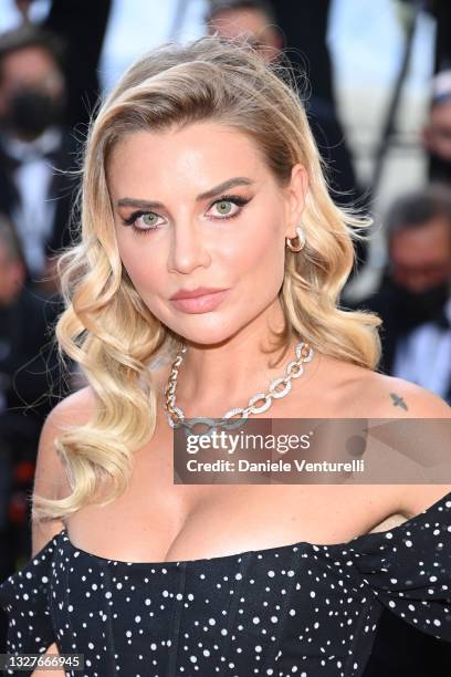 Veronica Ferraro attends the "Stillwater" screening during the 74th annual Cannes Film Festival on July 08, 2021 in Cannes, France.