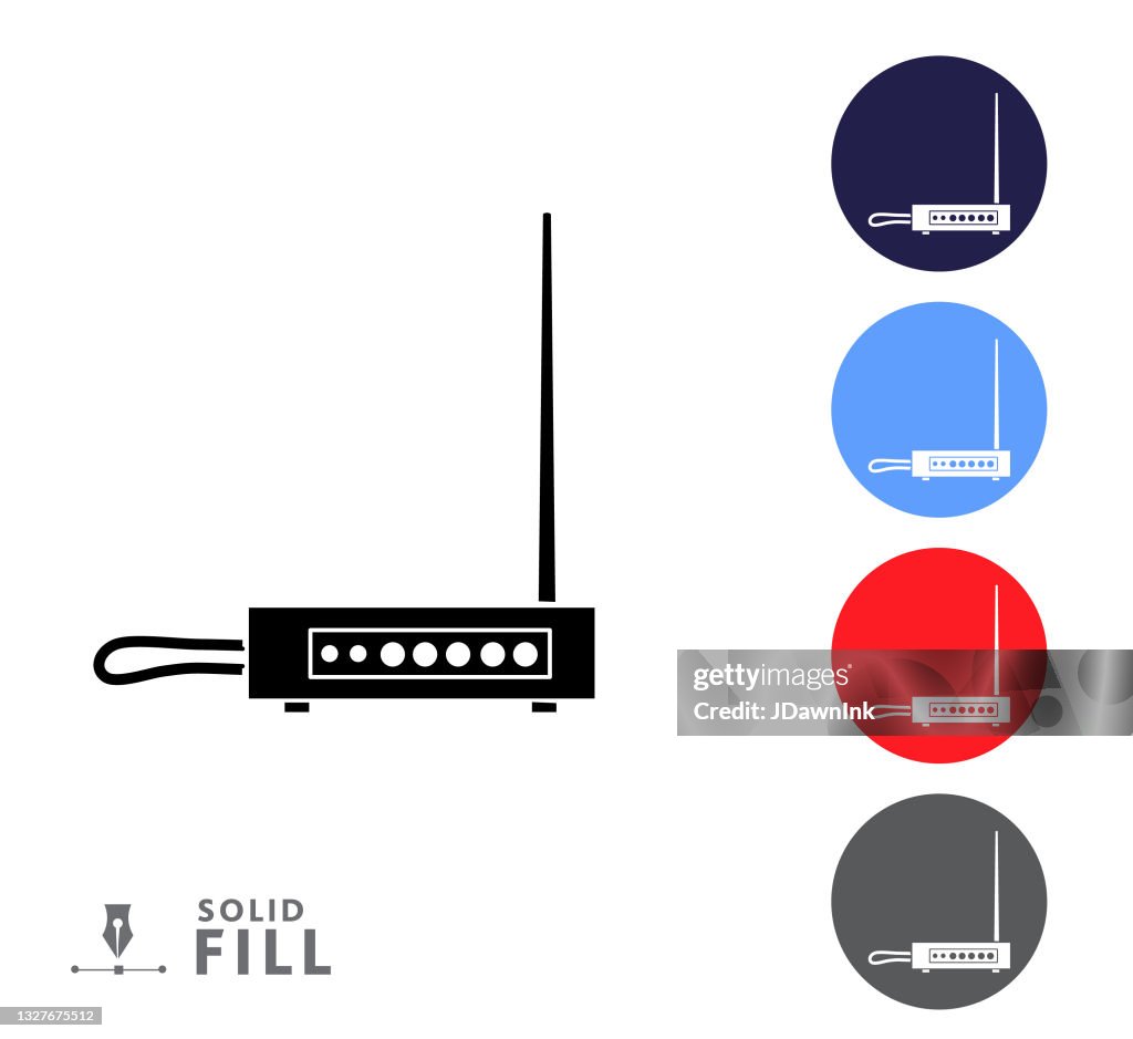 Colorful circle icon set of a Theremin music instrument on white background
