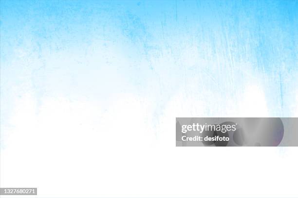 ilustrações de stock, clip art, desenhos animados e ícones de aqua blue and white coloured faded wall textured ombre high key blank empty horizontal vector backgrounds - ombré