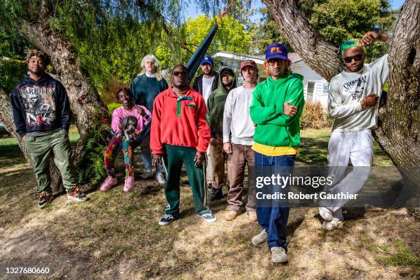 Hip Hop group Brockhampton are photographed for Los Angeles Times on April 8, 2021 in Hidden Hills, California. PUBLISHED IMAGE. CREDIT MUST READ:...
