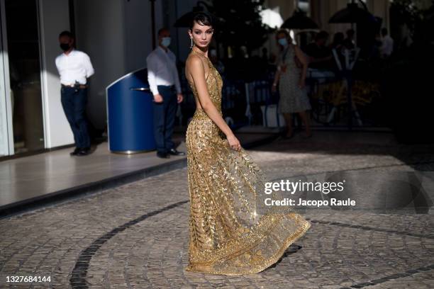 Luma Grothe is seen during the 74th annual Cannes Film Festival at on July 08, 2021 in Cannes, France.