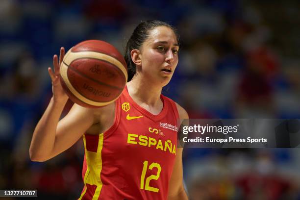 Maite Cazorla of Spain in action during a friendly women's match between Spain and France in preparation for the Tokyo 2021 Olympics Games at Martin...