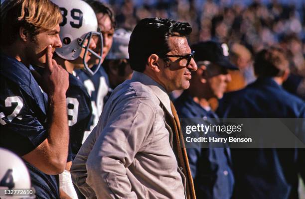 Former Penn State coach Joe Paterno is photographed in 1973 at State College, Pennsylvania.