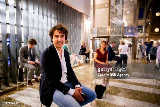 GroenLinks leader Jesse Klaver is seen during a farewell to the Tweede Kamer parliament building and the plenary hall during the last debate before...