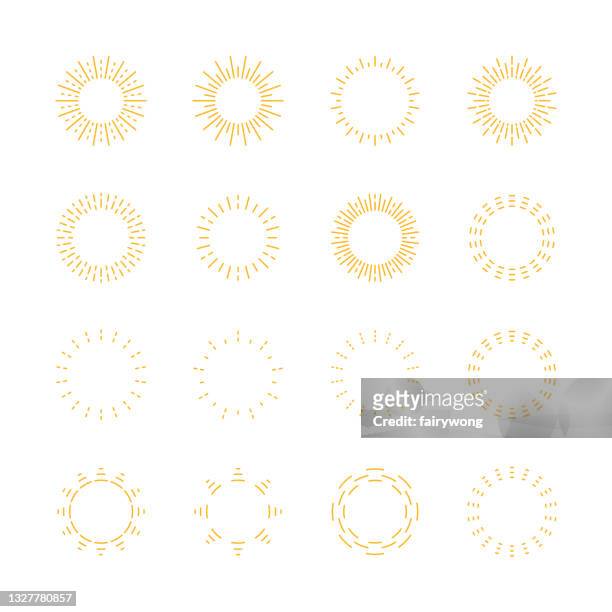 sun icons - sun stock illustrations