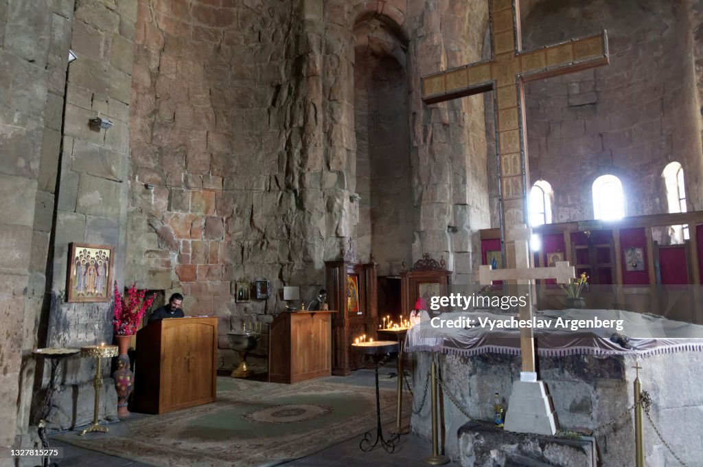 Inside the Jvari Church, Mtskheta