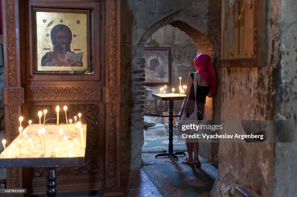 Jvari Church interior, Mtskheta