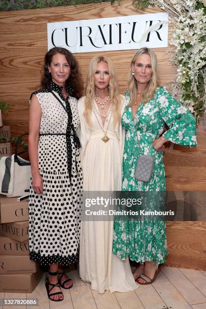 Christy Turlington Burns, Rachel Zoe, and Molly Sims celebrate the launch of women's lifestyle membership Curateur at Moby's East Hampton on July 08,...