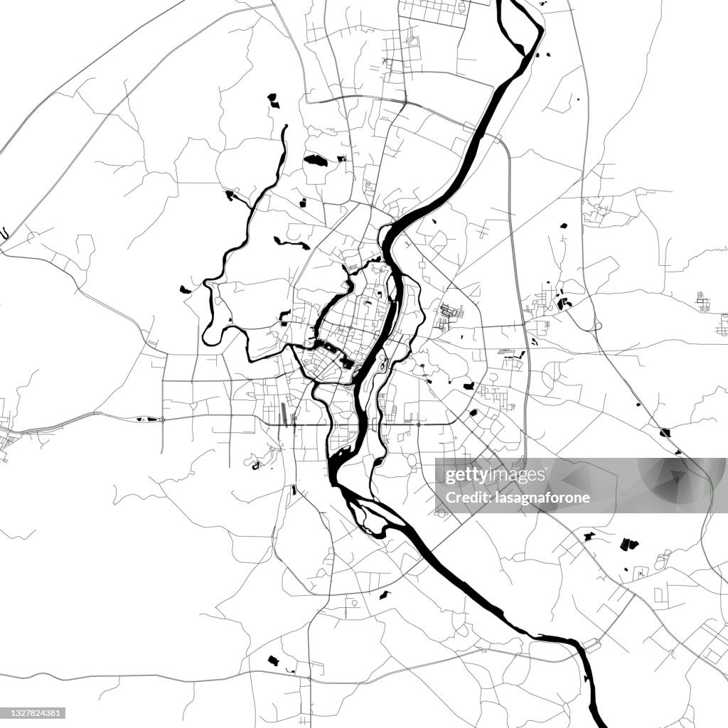 Guilin, China Vector Map