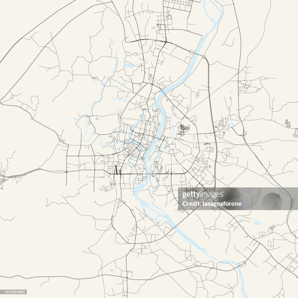 Guilin, China Vector Map