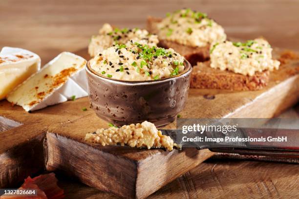 Camembert Dip With Rose Peppers High-Res Stock Photo