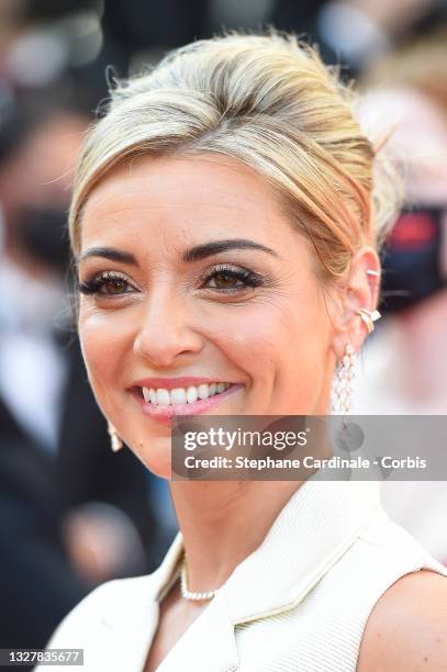 Priscilla Betti attends the "Benedetta" screening during the 74th annual Cannes Film Festival on July 09, 2021 in Cannes, France.