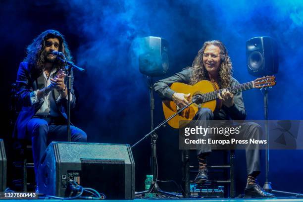 The guitarist Tomatito performs during a concert at Noches del Botanico, on 9 July, 2021 in Madrid, Spain. The guitarist from Almeria, Tomatito, a...