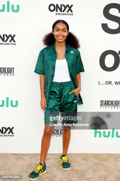 Yara Shahidi attends Cinespia's Special Screening of Fox Searchlight and Hulu's "Summer Of Soul" with Questlove at The Greek Theatre on July 09, 2021...