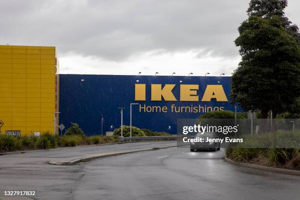 General view of IKEA in Tempe on July 10, 2021 in Sydney, Australia. Lockdown restrictions have been tightened across NSW as COVID-19 cases continue...