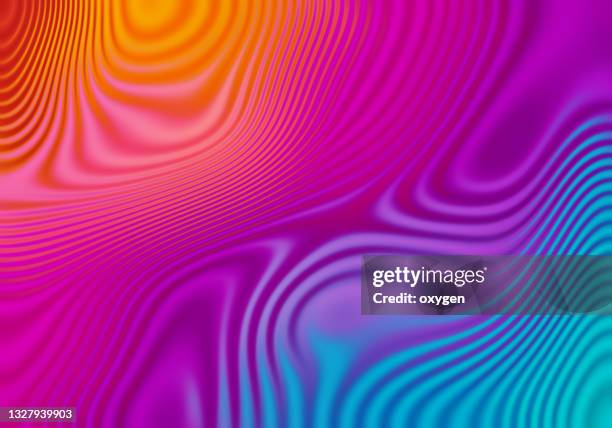 abstract motion vibrant waves background with gradient stripes. - colorful background stock pictures, royalty-free photos & images