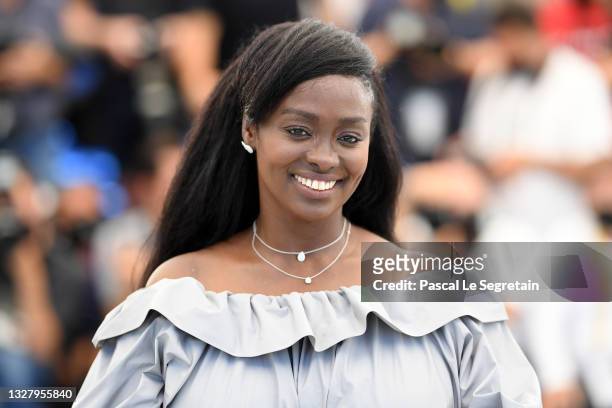 Director Aissa Maiga attends the "Marcher Sur L'Eau" photocall during the 74th annual Cannes Film Festival on July 10, 2021 in Cannes, France.